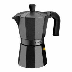 Cafetera Italiana Monix Braisogona_M640009 Negro Aluminio 9 Tazas