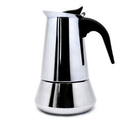 Cafetera Italiana Vin Bouquet 4 Tazas Acero Inoxidable