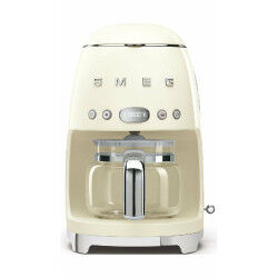 Cafetera de Goteo Smeg DCF02CREU 1050 W Retro Gris Crema