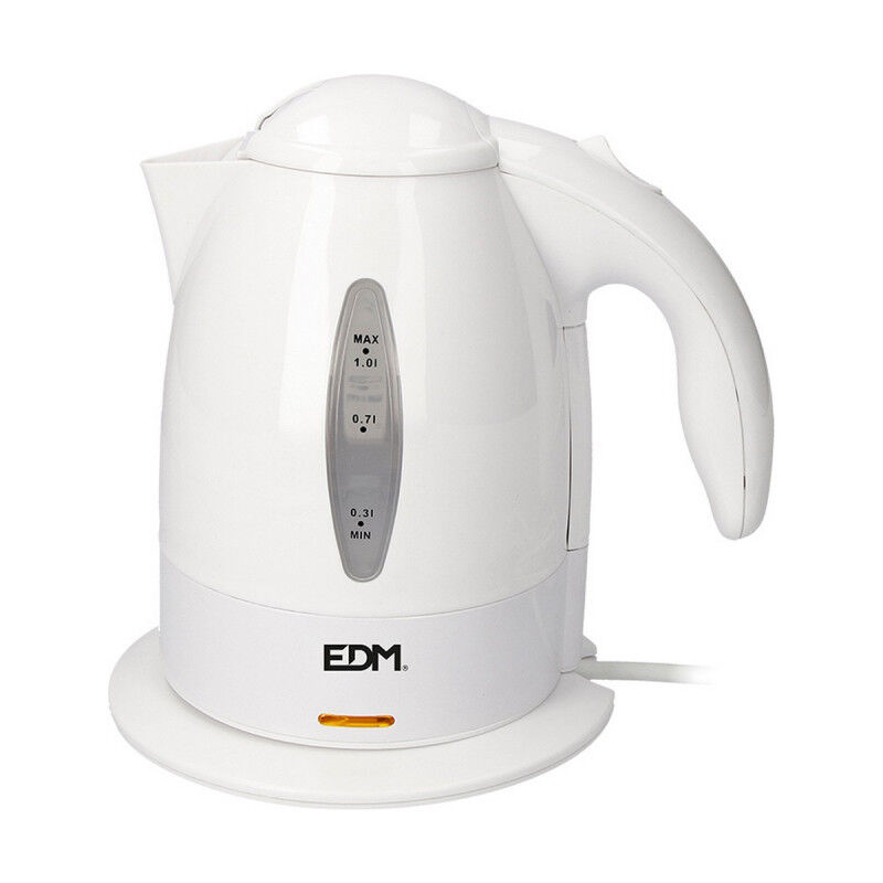 Kettle EDM 07655 White polypropylene 2200 W 1 L