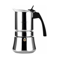 Cafetera Italiana Fagor Acero Inoxidable 18/10 10 Tazas Negro