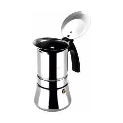 Italian Coffee Pot Fagor Stainless steel 18/10 10 Cups Black