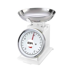 retro kitchen scales EDM 07523 White 5 kg