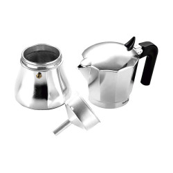 Italian Coffee Pot Fagor Cupy Aluminium 6 Cups