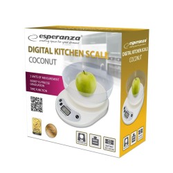 Báscula de Cocina Esperanza EKS007 Blanco 5 kg