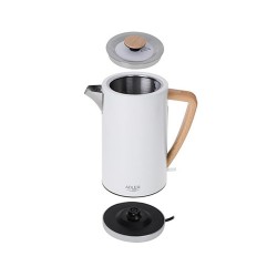 Kettle Adler AD 1347w White Wood 2200 W 1850 W 1,7 L