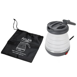 Kettle Adler AD 1279 White Black Plastic 750 W 0,6 L