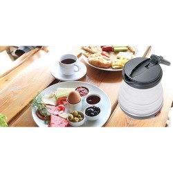 Kettle Adler AD 1279 White Black Plastic 750 W 0,6 L