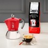 Italian Coffee Pot Bialetti Moka Induction Black Red Aluminium 150 ml (1 Unit)