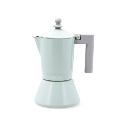 Italian Coffee Pot Quid Ozon Green Metal 6 Cups (6 Units)