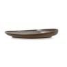 Flat Plate Ariane Jaguar Freckles Brown Ceramic Oval 25 cm (8 Units)