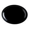 Flat Plate Luminarc Friends Time Black Glass 30 x 26 cm Meat (12 Units)