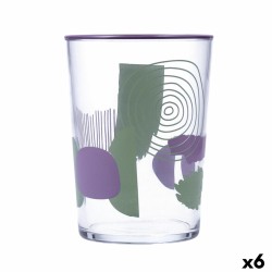 Vaso Quid Kaleido Multicolor Vidrio Abstracto 510 ml (6 Unidades)