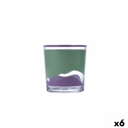 Vaso Quid Kaleido Multicolor Vidrio Abstracto 380 ml (6 Unidades)