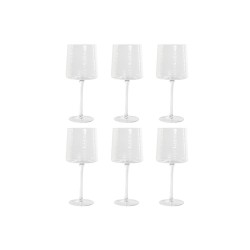 Set de Verres Home ESPRIT Transparent Verre 9,6 x 9,6 x 22,5 cm (6 Unités)