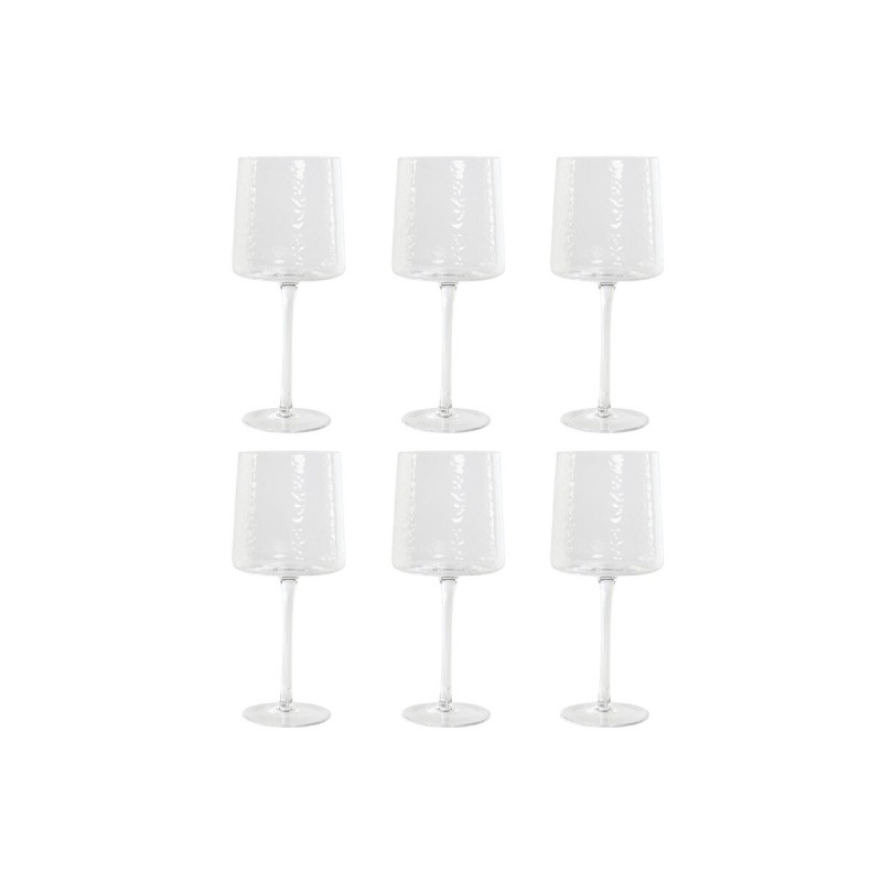 Set de Copas Home ESPRIT Transparente Cristal 9,6 x 9,6 x 22,5 cm (6 Unidades)