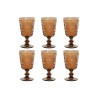 Set de Copas Home ESPRIT Cristal 8,5 x 8,5 x 16,3 cm (6 Unidades)