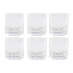 Set of glasses Home ESPRIT Transparent Crystal With relief (6 Units)