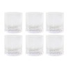 Set de Vasos Home ESPRIT Transparente Cristal Con relieve (6 Unidades)