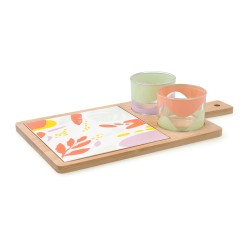 Serving set Quid Kaleido Multicolour Wood 31 x 17 x 6 cm 4 Pieces