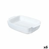 Fuente de Cocina Pyrex Signature Blanco Cerámica Rectangular 25 x 19 x 7 cm (6 Unidades)