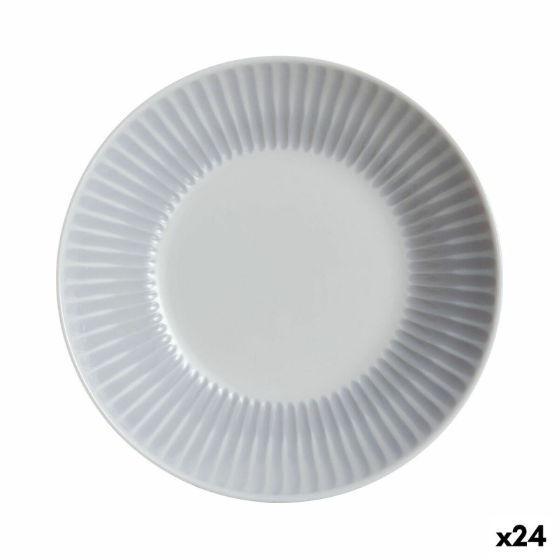 Plato Hondo Luminarc Cottage Gris Vidrio 20 cm (24 Unidades)