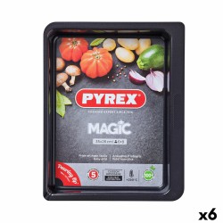 Fuente para Horno Pyrex Magic Rectangular Metal 35 x 26 cm 6 Unidades