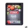 Fuente para Horno Pyrex Magic Rectangular Metal 35 x 26 cm 6 Unidades