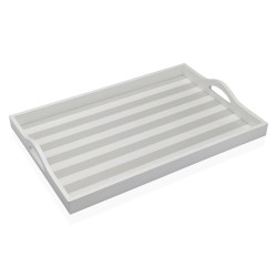 Bandeja Versa Gris Madera MDF 30 x 5 x 45 cm Rayas