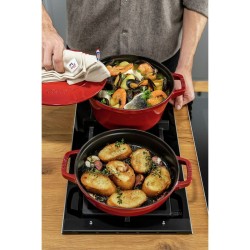 Baking tray Zwilling La Cocotte Red Cast Iron Ø 24 cm (3 Units)