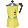 Cafetera Italiana Bialetti Rainbow Amarillo Metal 6 Tazas