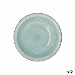 Plato Hondo Quid Vita Aqua Cerámica Ø 21,5 cm (12 Unidades)