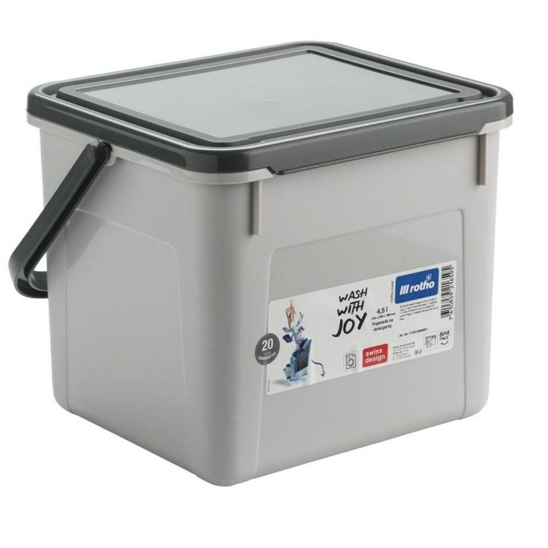 Container Rotho Basic Grey 4,5 L Rectangular