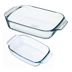 Set de Fuentes para Horno Pyrex Classic Transparente Vidrio (2 pcs)