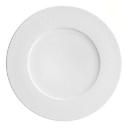 Plato Llano Globe Sahara Porcelana Blanco (Ø 32,5 cm)