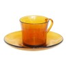 Taza con Plato Duralex 9006DS12A0111 Ambar 180 ml (6 Piezas) (6 Unidades)