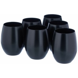 Set de Vasos Chef&Sommelier PRIMARY BLACK Negro Vidrio 360 ml 6 Piezas