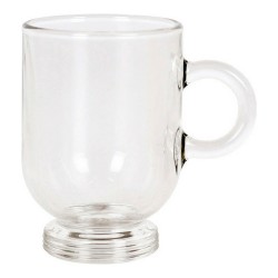 Juego de 6 Tazas de Café Royal Leerdam Sentido Expresso Transparente Acero Inoxidable Cristal 80 ml 6 Piezas (6 Unidades)