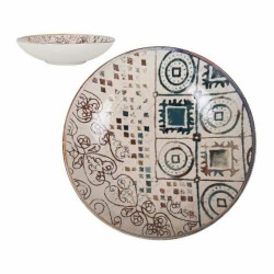 Plato Hondo La Mediterránea Creta Porcelana Brillo (ø 21 x 5,3 cm)