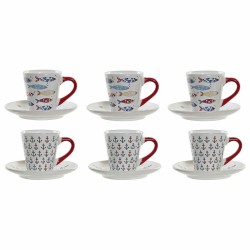 Taza DKD Home Decor Multicolor Metal Gres 130 ml