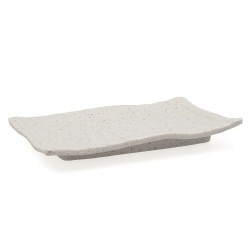 Plato Llano Bidasoa Ikonic Rectangular Gris Plástico (20,7 x 13 x 2 cm) (Pack 12x)