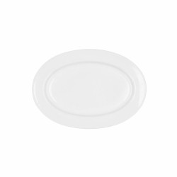 Serving Platter Bidasoa Glacial Ceramic White (26 x 18 cm) (Pak 6x)