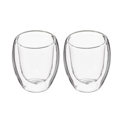 Piece Coffee Cup Set Secret de Gourmet Crystal Transparent (7 cl)