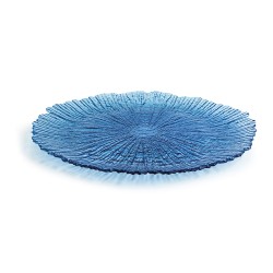 Assiette plate Quid Mar de Viento Bleu verre (Ø 32 cm) (Pack 6x)