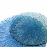 Plato Llano Quid Mar de Viento Azul Vidrio (Ø 32 cm) (Pack 6x)