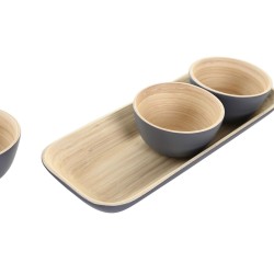 Bowl DKD Home Decor 32 x 12,7 x 3,5 cm (3 Pieces)