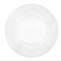 Plato Llano Quid Viba Transparente Plástico 26 cm Ø 26 cm (12 Unidades) (Pack 12x)