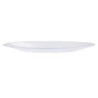 Flat plate Quid Lonja Transparent Glass (Ø 32,7 cm) (6 Units) (Pack 6x)