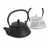 Teapot DKD Home Decor Black Stainless steel White (2 Units)