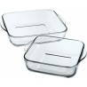 Set de Fuentes para Horno 1690037 Transparente Cristal 1 L (2 Unidades)